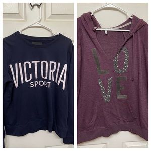 VS Sweatshirt/Hoodie Bundle, size L/XL. New without tags.